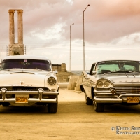 Taxis on the Malecon, Havana